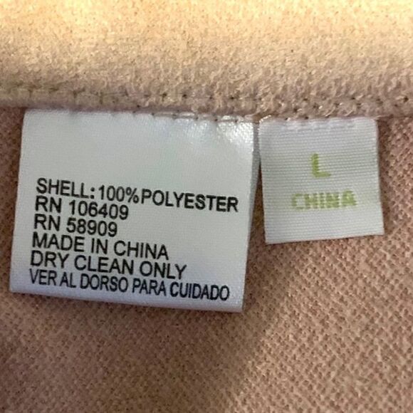 Gianni Bini Faux Suede Braid Shorts Sz L - Picture 4 of 6